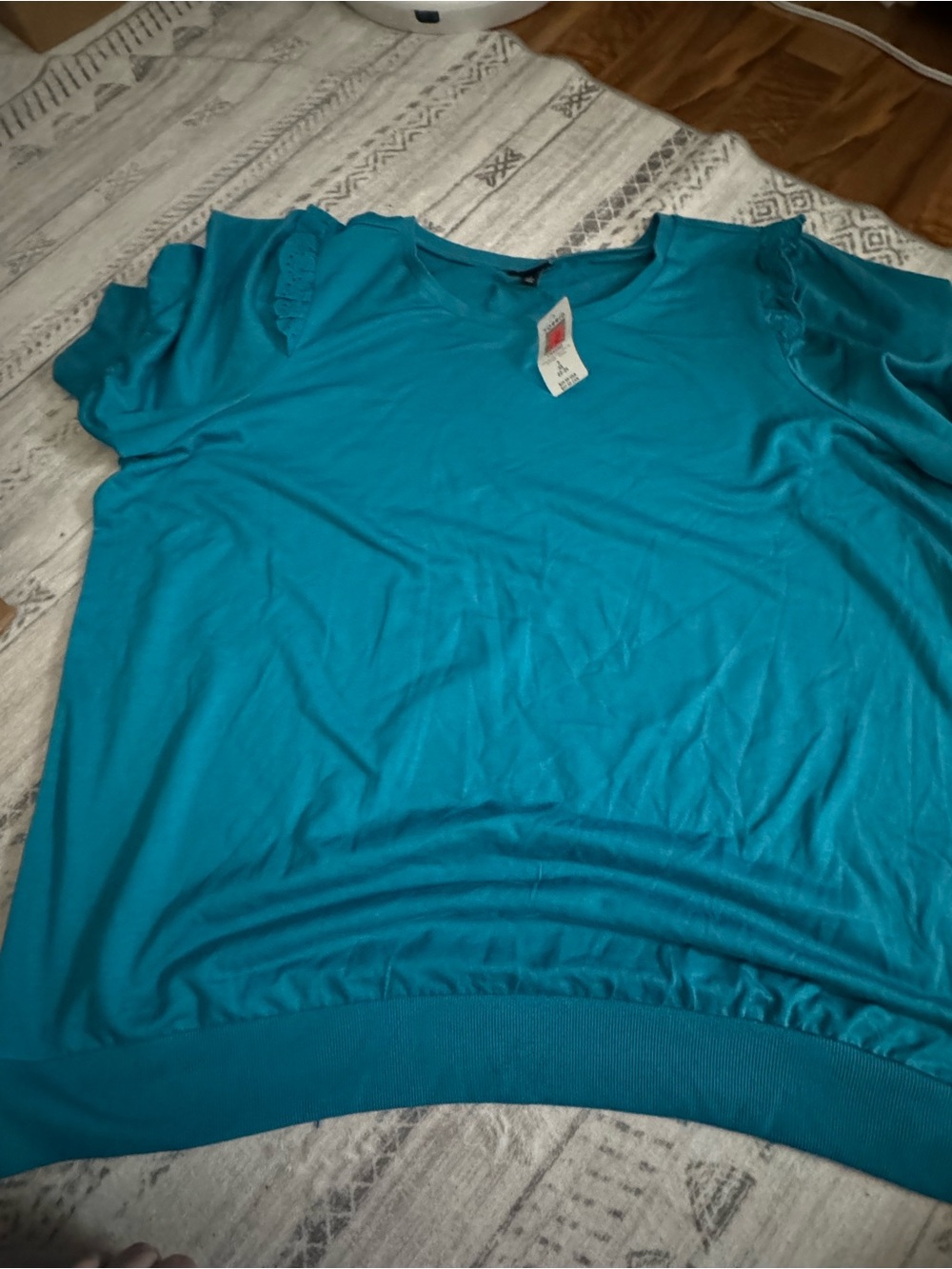 Torrid teal 3 top